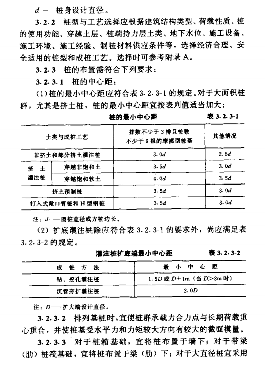 长阳建筑桩基技术基本设计规定